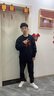 安踏運動衛(wèi)衣男裝秋冬針織加絨圓領(lǐng)長袖運動休閑服跑步運動服男子上衣 【店長推薦-新年加絨】黑8702-3 L 曬單實拍圖