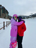 牧途雪戶(hù)外冬季漸變滑雪服男女同款寬松大碼滑雪 558+648 粉色 S  曬單實(shí)拍圖