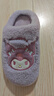 Hello Kitty女童棉拖鞋冬季兒童室內家居棉鞋小孩保暖親子238072庫洛米39/40 曬單實(shí)拍圖