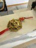 善揚(yáng)黃銅獅咬劍八卦鏡掛件凹凸鏡家用大門(mén)虎頭牌獸頭睚眥獅咬劍掛擺件 精品銅獅咬劍直徑9cm【送流蘇】 曬單實(shí)拍圖