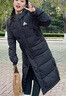 阿迪達(dá)斯（adidas）羽絨服男裝女裝 冬季新款戶外防風(fēng)運(yùn)動服連帽保暖外套長款羽絨服 0664-情侶款-黑色-主推 L 曬單實(shí)拍圖
