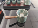 哥窯功夫茶具套裝家用客廳辦公會(huì)客窯變?nèi)帐絺?cè)把泡茶壺現(xiàn)在簡(jiǎn)約茶杯整套可開(kāi)片 10頭哥窯(側(cè)把-木)+不倒杯+長(zhǎng)琴黑 曬單實(shí)拍圖