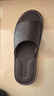 卡帝樂(lè )鱷魚(yú)夏季防滑牛皮拖鞋男女室內家居木地板軟底情侶家用防臭真皮涼拖鞋 深棕色 28【適合41-42碼】 曬單實(shí)拍圖