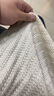 無印良品（MUJI）男式 美利奴羊毛纜繩花紋圓領(lǐng)毛衣 冬季長袖針織衫 AA0PJA3A 原色 L（175/100A） 曬單實拍圖