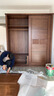 光明家具 實(shí)木衣柜現(xiàn)代簡(jiǎn)約拉門衣柜臥室推拉門衣櫥L2101 拉門衣柜 曬單實(shí)拍圖