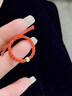 老鳳祥轉(zhuǎn)運(yùn)珠黃金戒指女足金活口戒七夕情人節(jié)禮物送女友老婆生日 足金圓珠手繩戒指-紅 曬單實(shí)拍圖