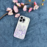葵也適用蘋(píng)果16promax手機(jī)殼玻璃防摔iphone15全包可愛(ài)網(wǎng)紅女硬殼 草紫色貝殼紋珍珠蝴蝶送品牌膜 iPhone15ProMax 曬單實(shí)拍圖