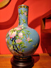 中外琺瑯美術(shù)館九桃天球花瓶 祝壽佳品生日禮物 景泰藍桌面擺件禮品生日禮物賀壽 曬單實(shí)拍圖