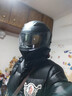 JIEKAI摩托車(chē)頭盔揭面盔帶藍牙耳機內置一體男女外賣(mài)冬季智能電動(dòng)機車(chē)大 啞黑色(帶藍牙耳機)+護具禮包 XL(適合61-62cm頭圍) 曬單實(shí)拍圖