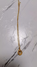 中國黃金（CHINA GOLD）黃金項鏈女足金999鳳尾素鏈鎖骨鏈生日七夕情人節禮物送女友老婆 約2.4g-面寬約2.5mm 曬單實(shí)拍圖