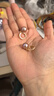 黛米九紫離火11-12mmS925銀淡水珍珠耳釘女耳飾七夕情人節(jié)禮物 曬單實(shí)拍圖