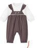英氏【商場(chǎng)同款】嬰幼兒哈衣超萌嬰兒服連體衣外出 秋季新品 灰熊棕 73cm 曬單實(shí)拍圖