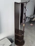 密林實(shí)木穿衣鏡衣帽架鏡子一體家用全身鏡臥室可移動(dòng)落地鏡 旋轉大號 曬單實(shí)拍圖