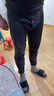 海瀾之家（HLA）休閑褲男25春夏輕商務(wù)免燙褲子男送男友送爸爸 黑色23 38 180/96A 推薦177~180斤 曬單實拍圖