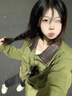 派吉鯊美式復(fù)古牛油果綠拼接牛仔外套女春秋設(shè)計(jì)感小眾做舊Vibe風(fēng)夾克潮 牛油果綠【版】 S 90-105 曬單實(shí)拍圖