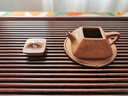 藏壺天下【七夕禮物】宜興紫砂壺純手工小品功夫茶具方器原礦老段泥家用泡 四方石瓢 曬單實(shí)拍圖