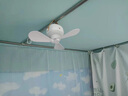 BMOI格力(GREE)同款小吊扇床上宿舍靜音電風(fēng)扇usb充電露營(yíng)戶(hù)外帳篷蚊帳家用迷你小型便攜式學(xué)生寢室上 冰川白|升級遙控版+3米線(xiàn)+支架供電方便 3600mAh 曬單實(shí)拍圖