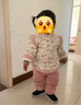 班喜迪女童漢服套裝秋冬裝新款女寶寶周歲禮服加絨夾棉兒童國風(fēng)拜年服冬 曬單實(shí)拍圖