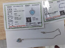 歐倫馳項鏈女士海洋之心海藍寶石吊墜奢侈飾品七夕情人節(jié)生日禮物送老婆 鉑金海藍寶石吊墜+鉑金鏈 2.1克拉 曬單實拍圖