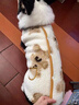 大狗狗衣服保暖春秋款金毛中大型犬寵物拉布拉多秋天薩摩邊牧秋季 401A白底熊 XXL(胸圍55cm15-20斤) 曬單實(shí)拍圖