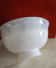 優(yōu)尊陶瓷吉祥如意碗單個骨瓷餐具金邊米飯碗陶瓷創(chuàng)意純白感精致餐具面碗 8英寸淺碗 曬單實拍圖