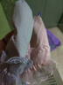 QUEENJOY冬季學(xué)生韓版時(shí)尚短款防水袖套女蕾絲防污護袖干活羽絨服耐臟袖頭 防水花邊：粉色 曬單實(shí)拍圖