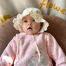 李晨曦嬰兒帽子春秋款護(hù)囟門(mén)帽可愛(ài)公主百搭女寶寶遮陽(yáng)帽包頭帽薄款洋氣 常小花朵包頭帽—粉色玫瑰 適合2-12個(gè)月寶寶頭圍40—48CM 曬單實(shí)拍圖