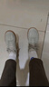 迪卡儂（DECATHLON）德訓(xùn)鞋男牛皮復(fù)古經(jīng)典Trainer70 男士T頭休閑運動鞋 米白灰 43 曬單實拍圖