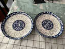 FANCYCHIC【1萬(wàn)次回購】景德鎮青花瓷陶瓷盤(pán)子菜盤(pán)家用飯盤(pán)湯盤(pán)果盤(pán)餐盤(pán)微 精品青花瓷6英寸圓盤(pán)2個(gè) 曬單實(shí)拍圖