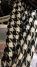 杜森納（DUSENNA）千鳥格圍巾女秋冬季韓版學(xué)生加厚保暖流蘇針織圍脖情侶女士圍巾 曬單實拍圖
