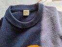 哈吉斯（HAZZYS）男裝毛衣針織羊毛衫ABYZD0BDI31 深藏青色DN 175/96A48 曬單實(shí)拍圖