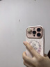 圣圖朗大視窗素描花朵適用iphone14新款蘋(píng)果15promax手機殼13創(chuàng  )意女款12春秋輕奢風(fēng)11高級感防摔保護套   【粉菱格素描花朵】 iPhone 15 Pro 曬單實(shí)拍圖