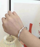 中國黃金（CHINA GOLD）銀手鐲女足銀莫比烏斯開(kāi)口銀鐲子生日新年禮物送女友老婆 莫比烏斯手鐲16±1g【甄選禮盒】 曬單實(shí)拍圖