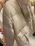 皮爾卡丹（pierre cardin）輕奢高檔白鵝絨羽絨服女冬季短款新款韓版時(shí)尚寬松休閑小個(gè)子外套 淺卡其 S 90-125斤 曬單實(shí)拍圖