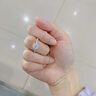 星眸珠寶白18k金天然鉆石戒指30分GIA群鑲花圓苞滿鉆裸鉆訂結婚禮物送女戒 18K金圓苞-20分主鉆I-J色SI天然鉆 9號-20號指圈號可選 曬單實拍圖