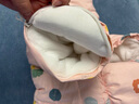 喜雅萌嬰兒帶腳套連體服新款寶寶冬季加厚衣包腳哈衣新生加絨套裝風(fēng)服 小花粉色 腳可拆卸 59 曬單實(shí)拍圖
