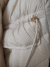 衣香麗影米白色連帽羽絨服女中長(cháng)款新款白鴨絨防風(fēng)外套 米色 L 曬單實(shí)拍圖