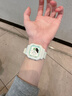 番米拉（PANMILA）電子手表女款學(xué)生初高中minini品牌聯(lián)名數(shù)字夜光雙顯女生腕表禮物 薄荷蛙里尼 曬單實拍圖