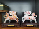 廣贊萊財(cái)富麒麟擺件一對(duì)玉石客廳玄關(guān)辦公室酒柜裝飾品喬遷開(kāi)業(yè)禮物 財(cái)富麒麟聚財(cái)平安一對(duì) 曬單實(shí)拍圖
