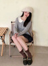 NINE WEST品牌鈴蘭學(xué)院英倫樂福鞋女2025春季新款百搭圓頭小皮鞋女 黑色 34 曬單實(shí)拍圖