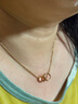 卡地亞（Cartier）項鏈女 LOVE雙環(huán)扣環(huán)女士項鏈 禮盒裝 B7212300 18K玫瑰金色 曬單實拍圖