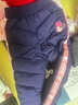 迪士尼女童羽絨褲兒童白鴨絨中大童休閑保暖外穿褲子 CK002藏藍(lán) 120cm  曬單實(shí)拍圖