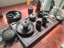 紀(jì)詩哲高檔紫砂茶具整套套裝宜興功夫家用辦公室新家喬遷搬家生日禮物盒 鎏金舍得【高端禮盒】 18頭 曬單實拍圖