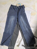 大嘴猴（paul frank）復古寬松星空紋牛仔褲男士春夏季潮牌彎刀休閑垂感直筒闊腿褲子裝 深復古色+中藍色【兩件裝】 L 【建議120-135斤】 曬單實(shí)拍圖