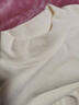 麗嬰房?jì)和鼭癜l(fā)熱內衣套裝男女童保暖秋衣褲 牛奶白（半高領(lǐng)） 140cm 曬單實(shí)拍圖