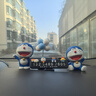 山漸青哆啦A夢移車號碼牌卡通挪車電話卡汽車內(nèi)飾品車載擺件臨時停車牌 黑折疊牌笑云多啦藍球2哆啦 曬單實拍圖