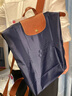 瓏驤（LONGCHAMP）女士Le Pliage Original系列中號可折疊手提雙肩背女包 10284 089 P68 海軍藍色 曬單實(shí)拍圖