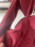 皮爾卡丹（pierre cardin）高級感漂亮高端時(shí)尚氣質(zhì)小香風(fēng)酒紅色西裝外套褲子職業(yè)套裝女秋季 酒紅色外套+褲子 M 95-110斤 曬單實(shí)拍圖