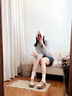 UGG春季新款女士時尚舒適搭扣款休閑懶人毛毛鞋 1167611CHE|栗色 37 曬單實拍圖