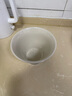 肆月日式面碗大碗陶瓷湯碗大號家用泡面碗微波爐可用高顏值餐具 網(wǎng)格【米黃色】 曬單實(shí)拍圖